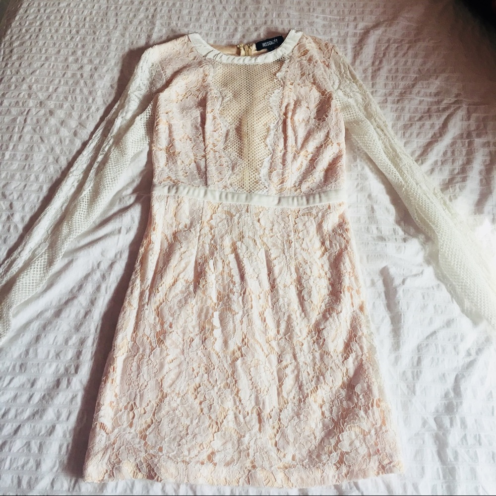 Missguided White Lace Dress